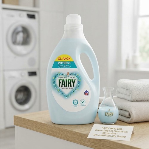 Fairy fabric softener - fairy, laundry
