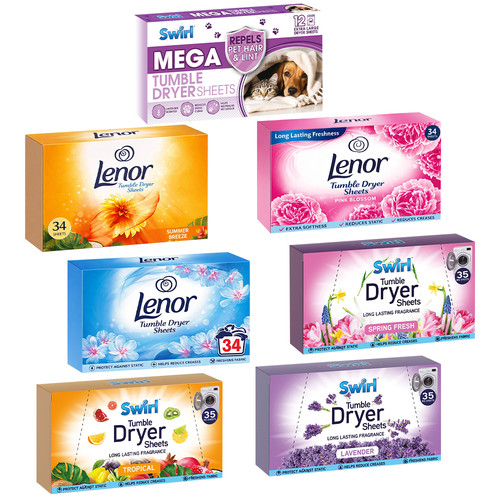 Tumble dryer sheets - tumble,